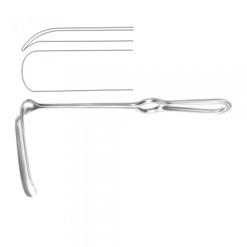 Hoesel Retractor Stainless Steel, 26 cm - 10 1/4" Blade Size 103 x 30 mm